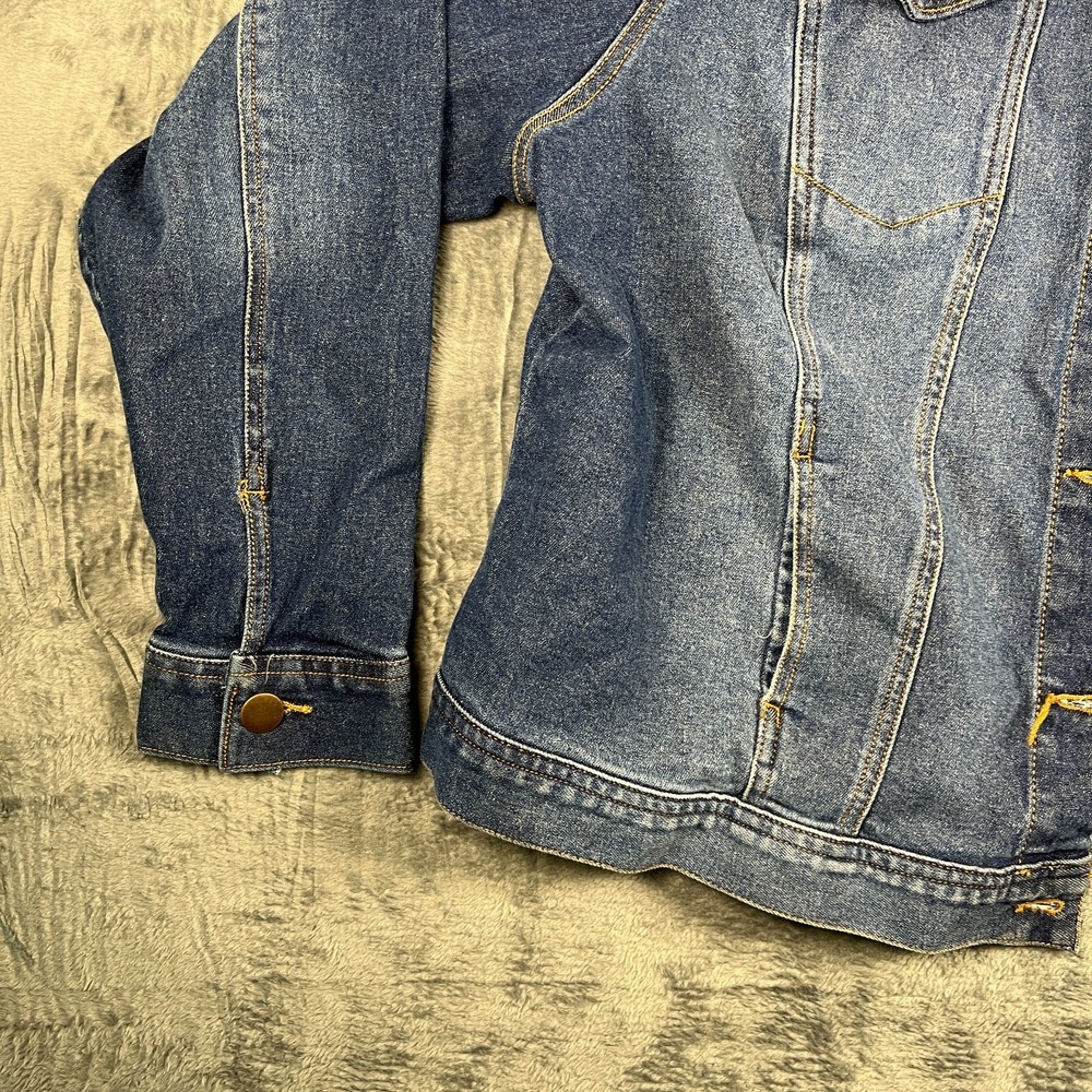 Cato C By Cato Est. 1946 Denim Trucker Jacket Womens 18/20W Blue Button Front - Picture 5 of 10